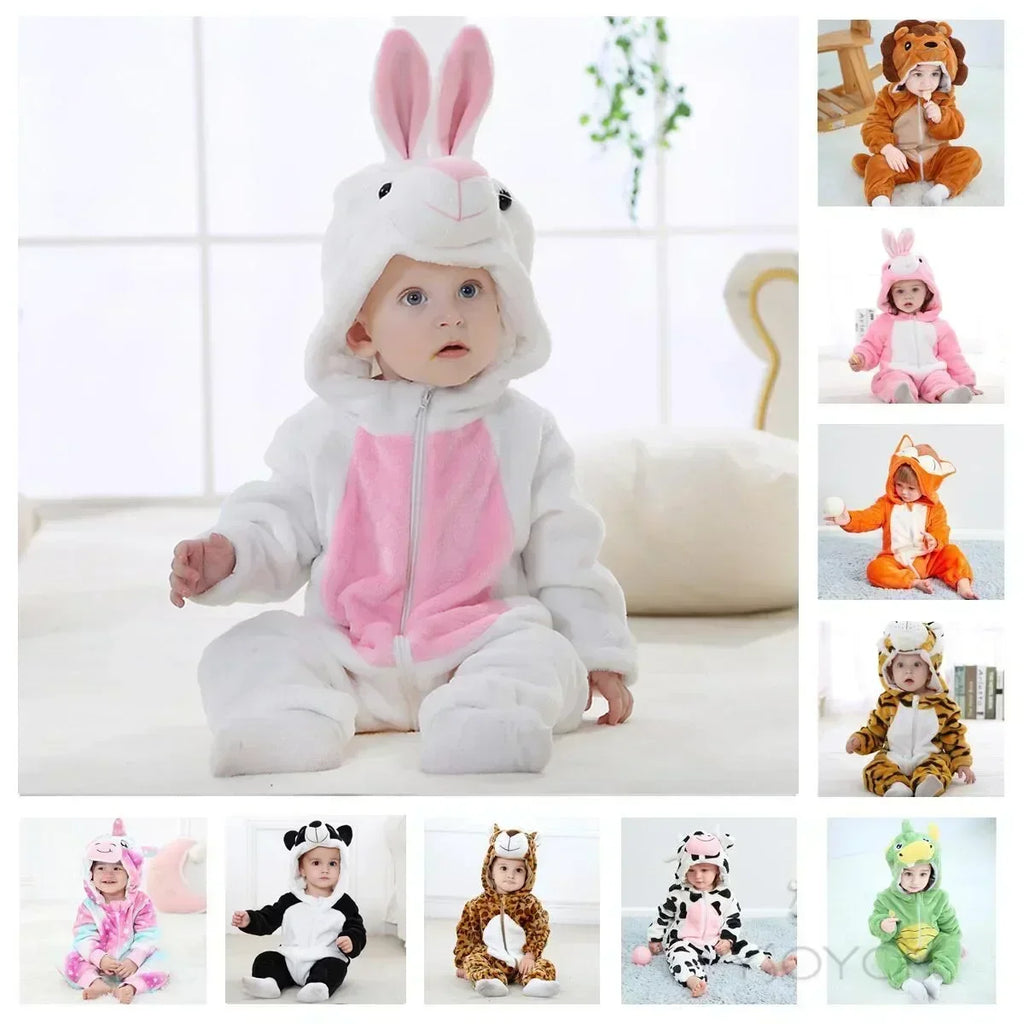 Baby Rompers  Kigurumi Lion Costume For Girls Boys Toddler Animal Jumpsuit Infant Clothes Pyjamas Kids Overalls
