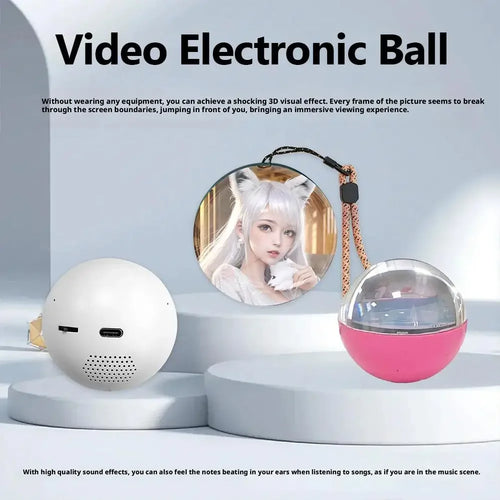 3D Video Crystal Ball DIY Memory Art Glass Ball Lamp Spherical