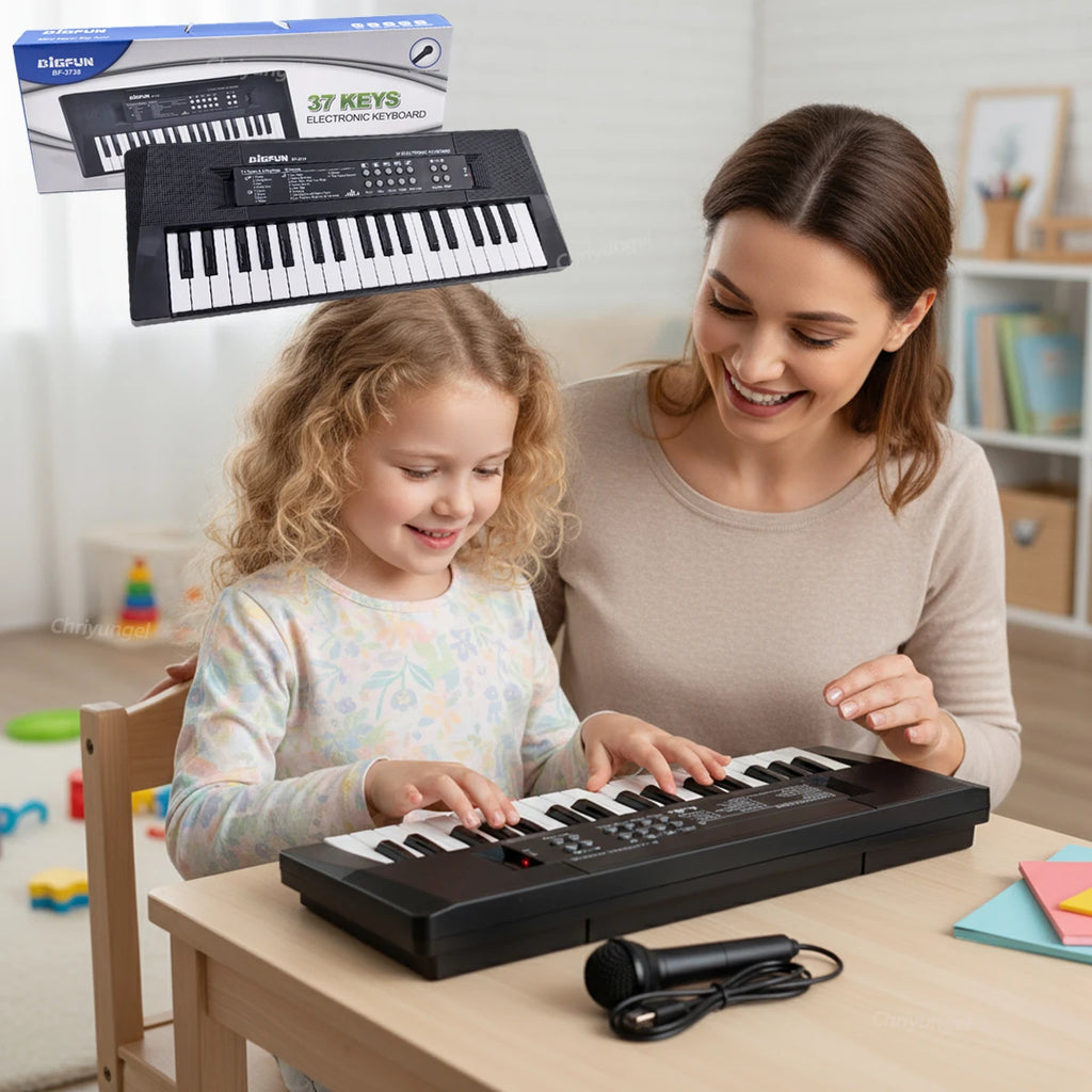 37 Keys Kids Electronic Piano Organ keyboard with Microphone