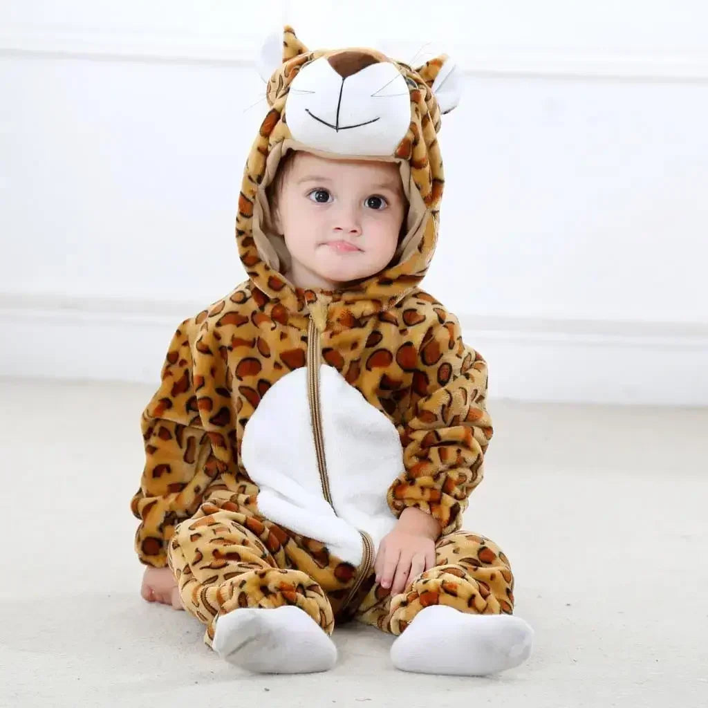 Baby Rompers  Kigurumi Lion Costume For Girls Boys Toddler Animal Jumpsuit Infant Clothes Pyjamas Kids Overalls