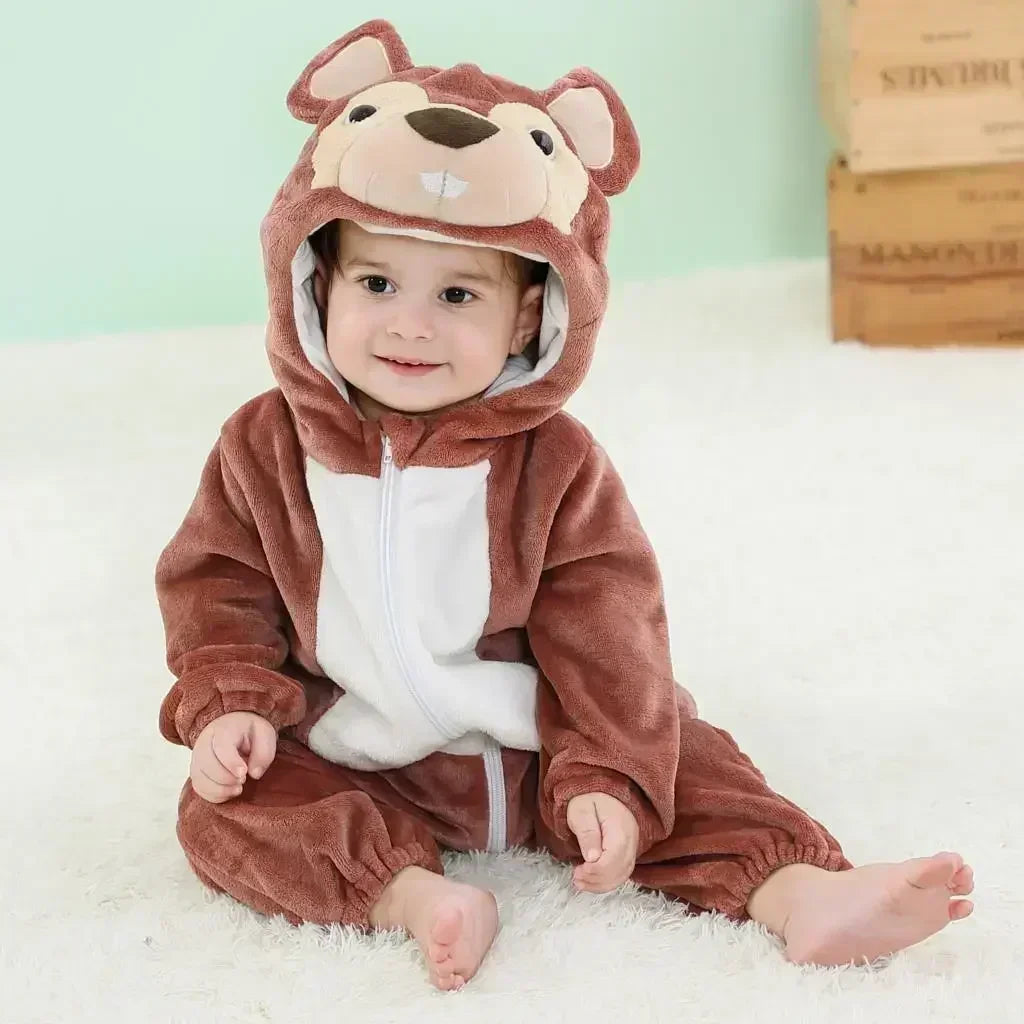 Baby Rompers  Kigurumi Lion Costume For Girls Boys Toddler Animal Jumpsuit Infant Clothes Pyjamas Kids Overalls