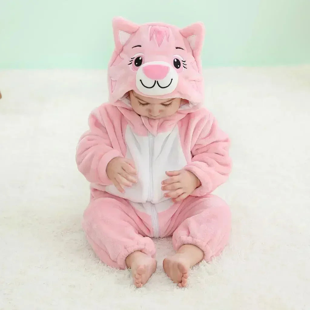 Baby Rompers  Kigurumi Lion Costume For Girls Boys Toddler Animal Jumpsuit Infant Clothes Pyjamas Kids Overalls