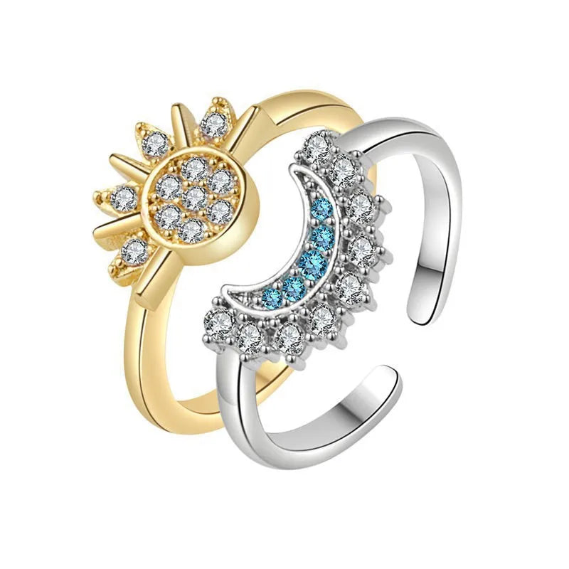 Magnetic Sun Moon Couple Necklace Fashion Chain for Men and Women