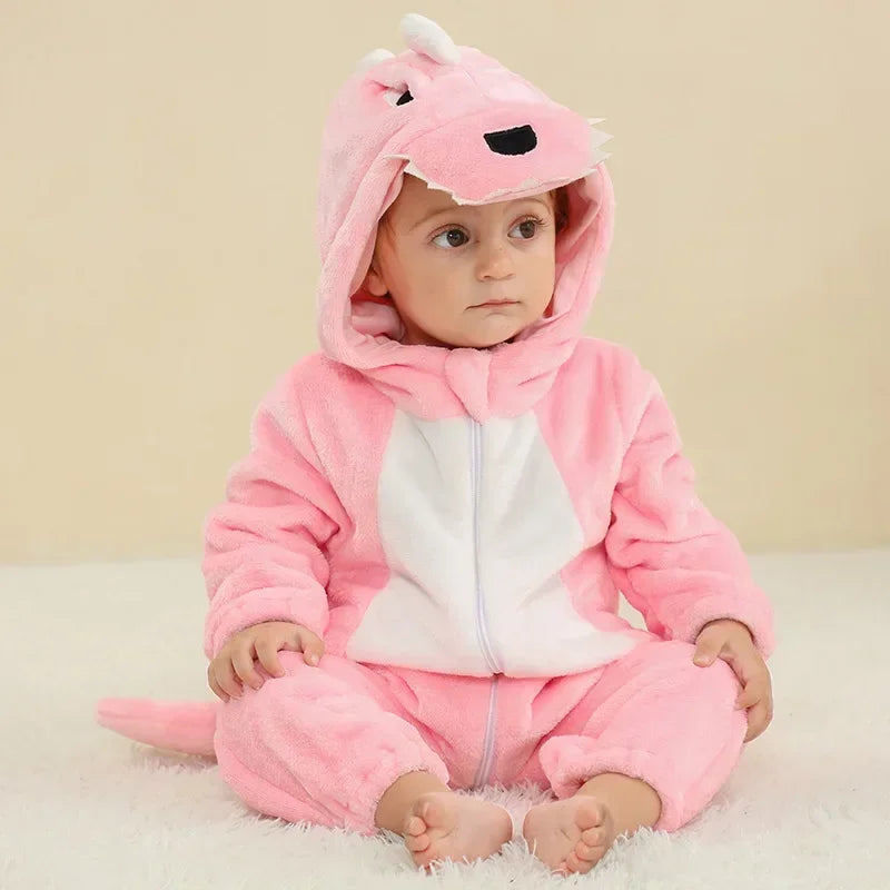 Baby Rompers  Kigurumi Lion Costume For Girls Boys Toddler Animal Jumpsuit Infant Clothes Pyjamas Kids Overalls