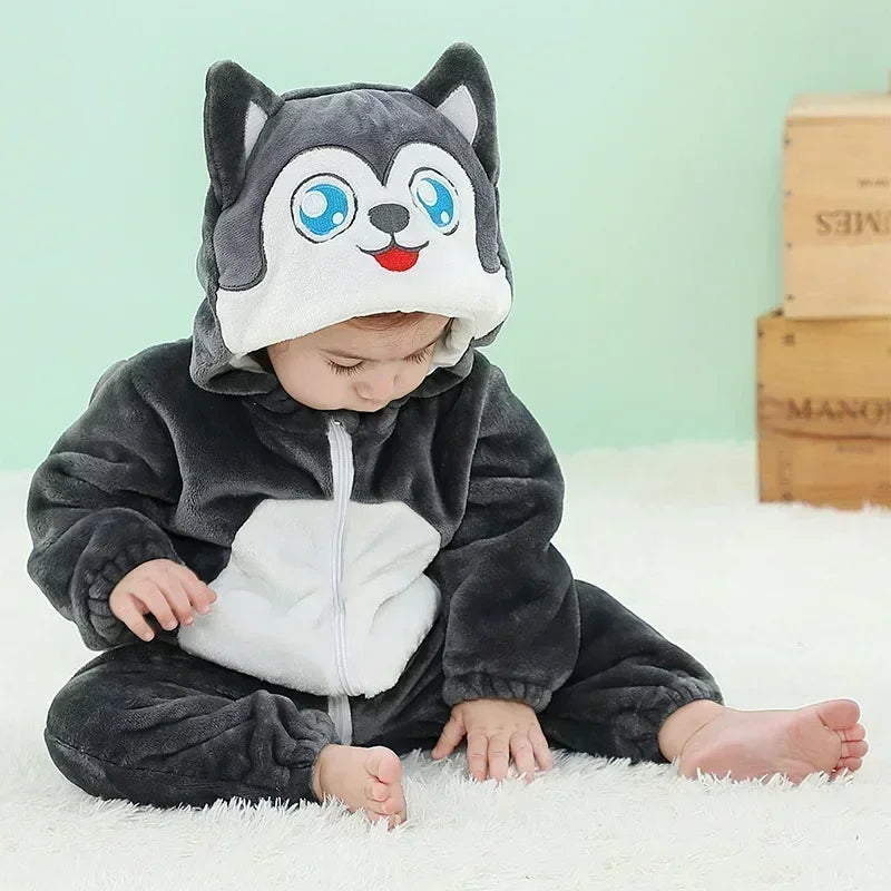 Baby Rompers  Kigurumi Lion Costume For Girls Boys Toddler Animal Jumpsuit Infant Clothes Pyjamas Kids Overalls