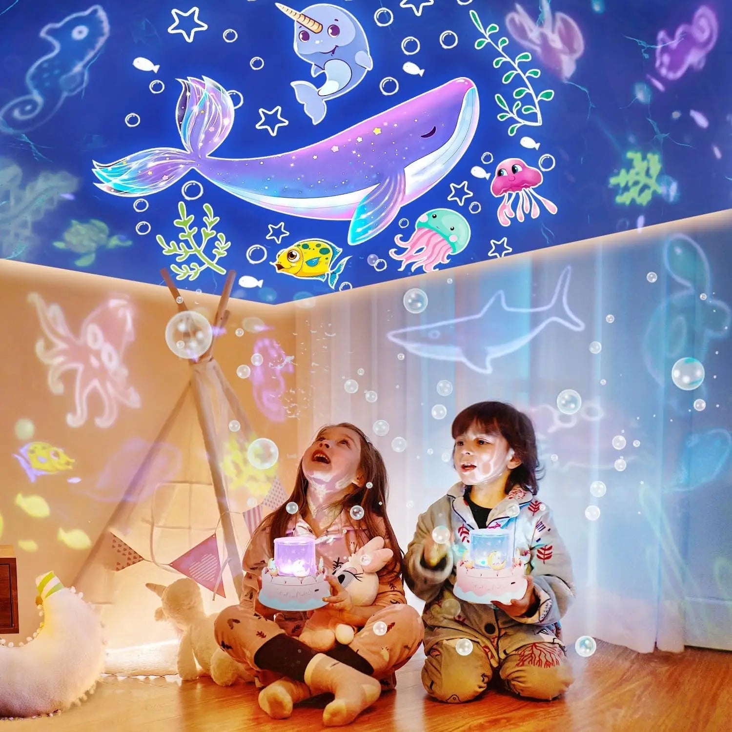 Star Galaxy Projector 21 in 1 Starry Sky Projector with 360°