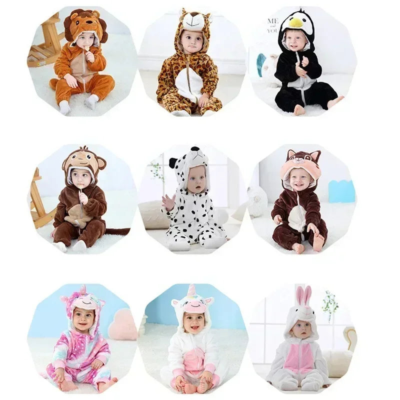 Baby Rompers  Kigurumi Lion Costume For Girls Boys Toddler Animal Jumpsuit Infant Clothes Pyjamas Kids Overalls