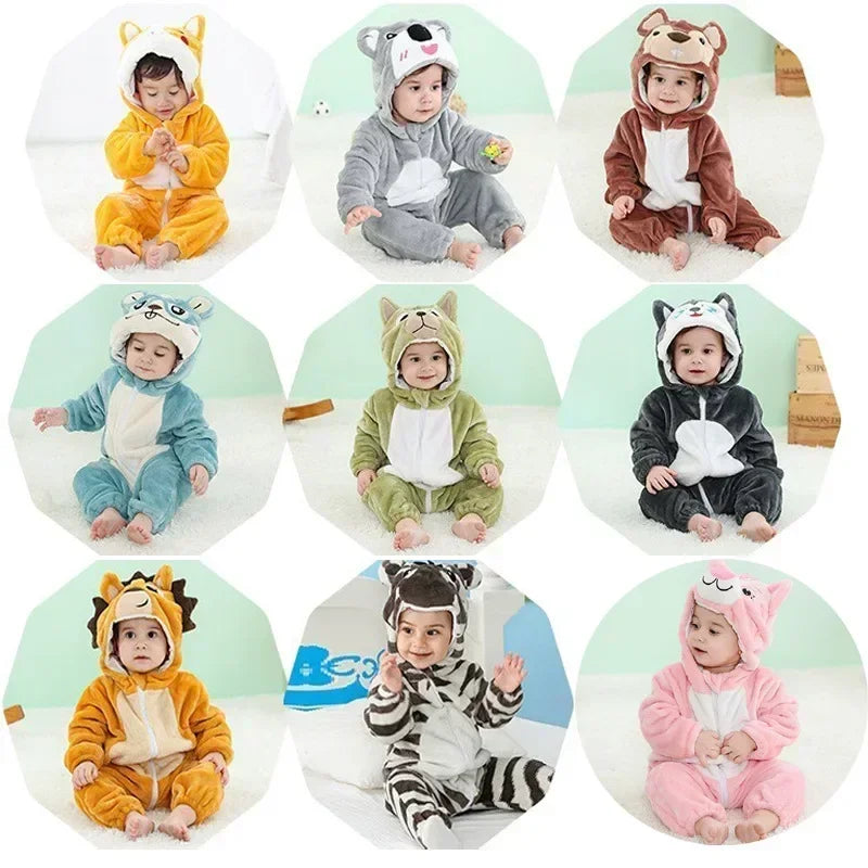Baby Rompers  Kigurumi Lion Costume For Girls Boys Toddler Animal Jumpsuit Infant Clothes Pyjamas Kids Overalls