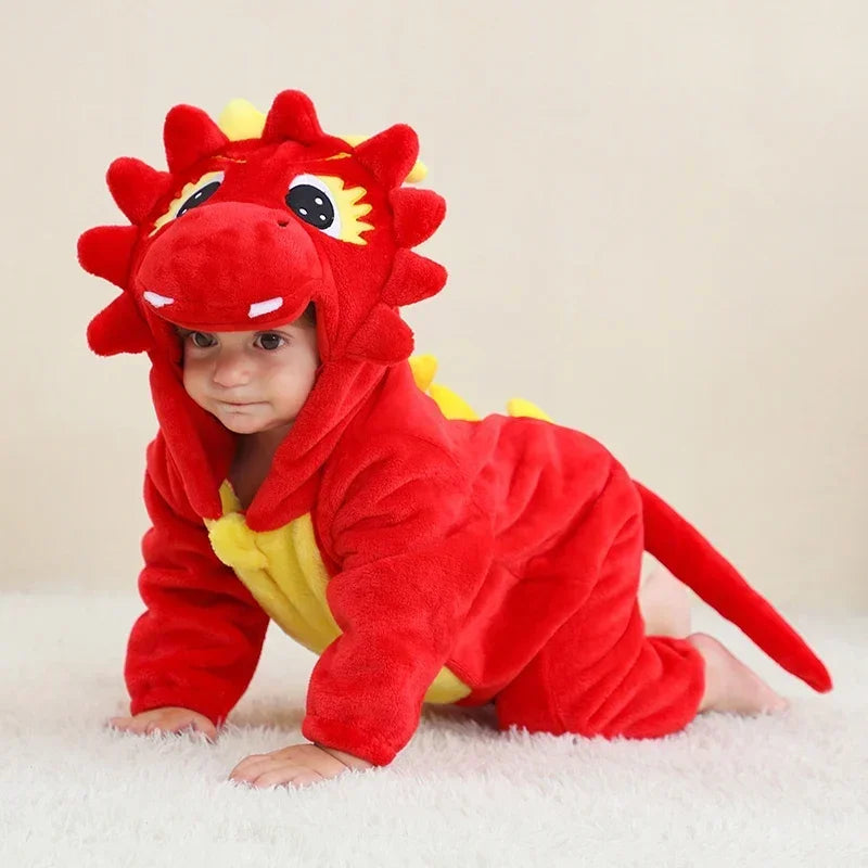 Baby Rompers  Kigurumi Lion Costume For Girls Boys Toddler Animal Jumpsuit Infant Clothes Pyjamas Kids Overalls