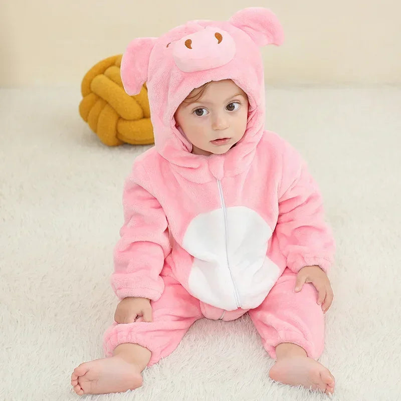 Baby Rompers  Kigurumi Lion Costume For Girls Boys Toddler Animal Jumpsuit Infant Clothes Pyjamas Kids Overalls