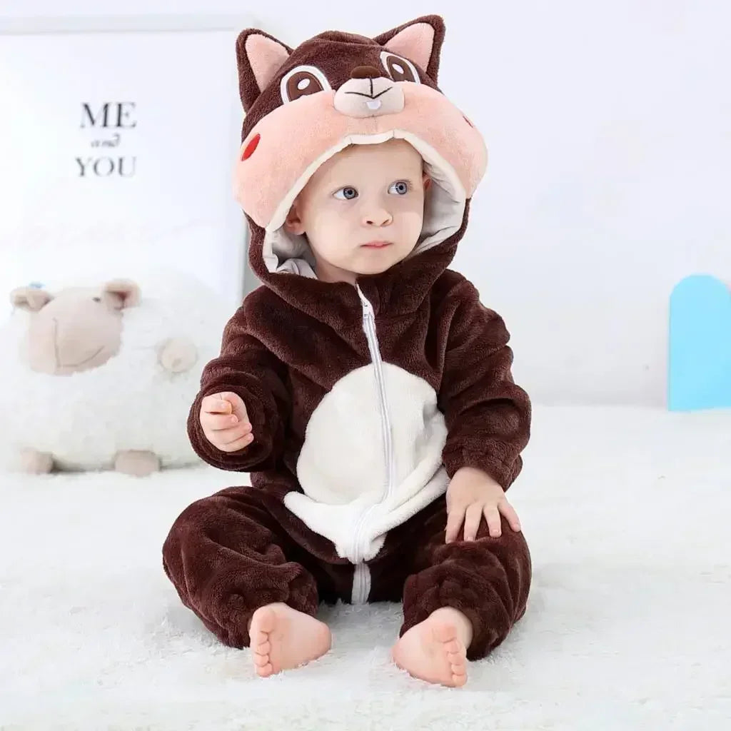 Baby Rompers  Kigurumi Lion Costume For Girls Boys Toddler Animal Jumpsuit Infant Clothes Pyjamas Kids Overalls