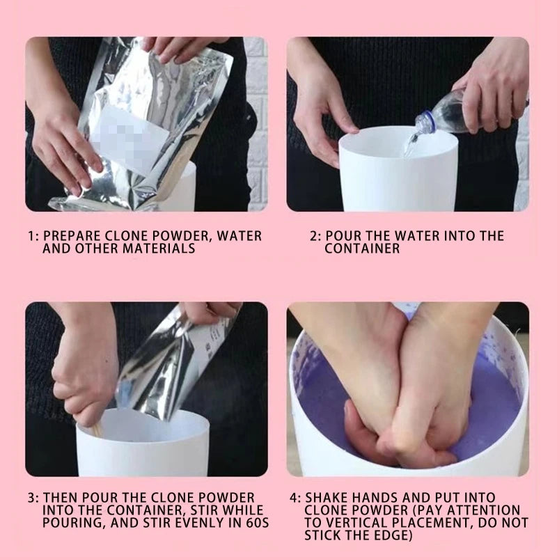 3D Handmade Hand Mold Casting Clone Powder Kit DIY Couples