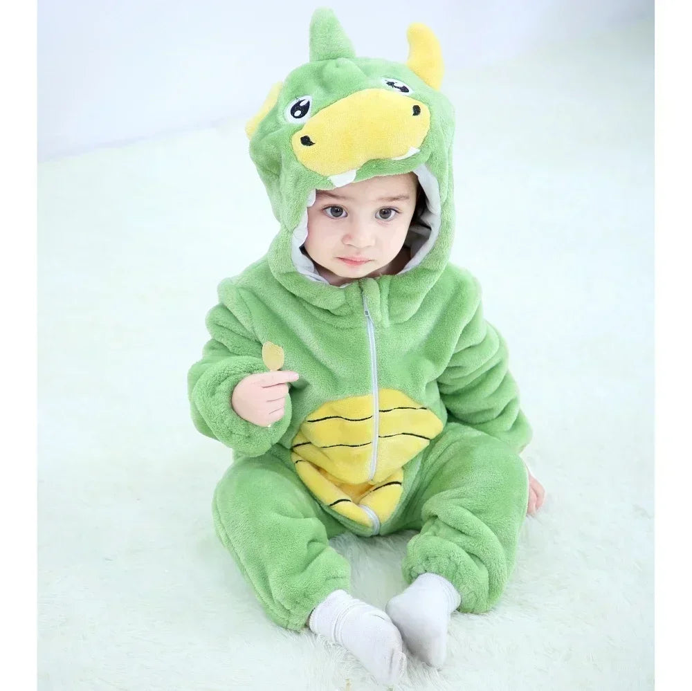 Baby Rompers  Kigurumi Lion Costume For Girls Boys Toddler Animal Jumpsuit Infant Clothes Pyjamas Kids Overalls