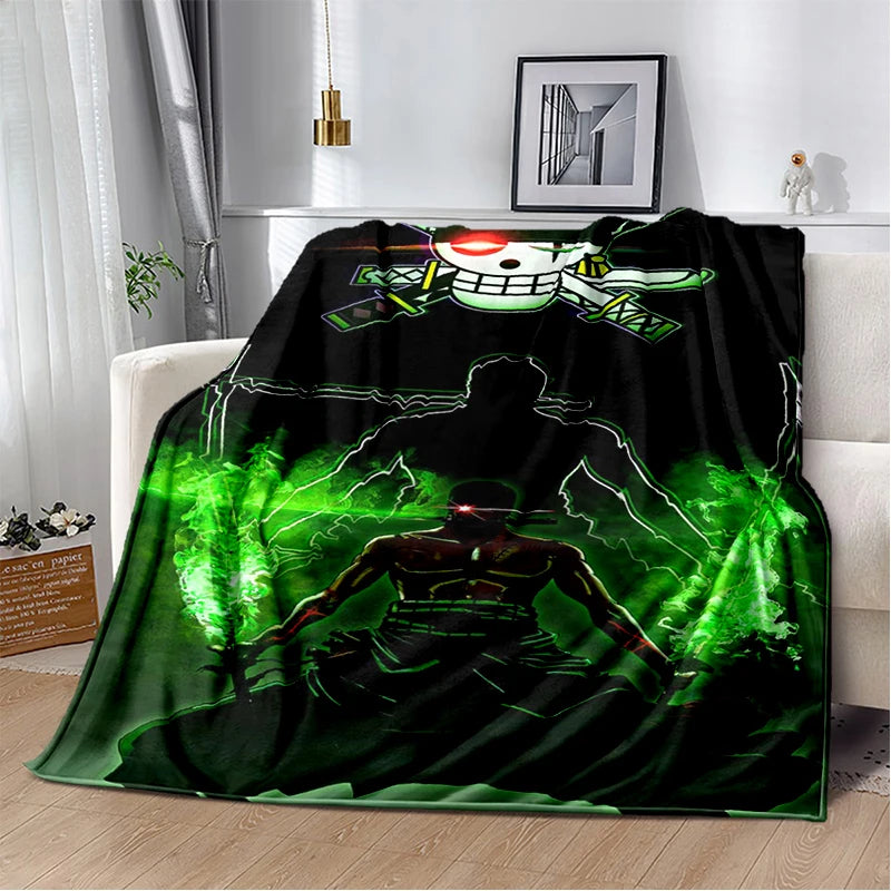 One Piece Luffy Gear 5 Wanted zoro blanket