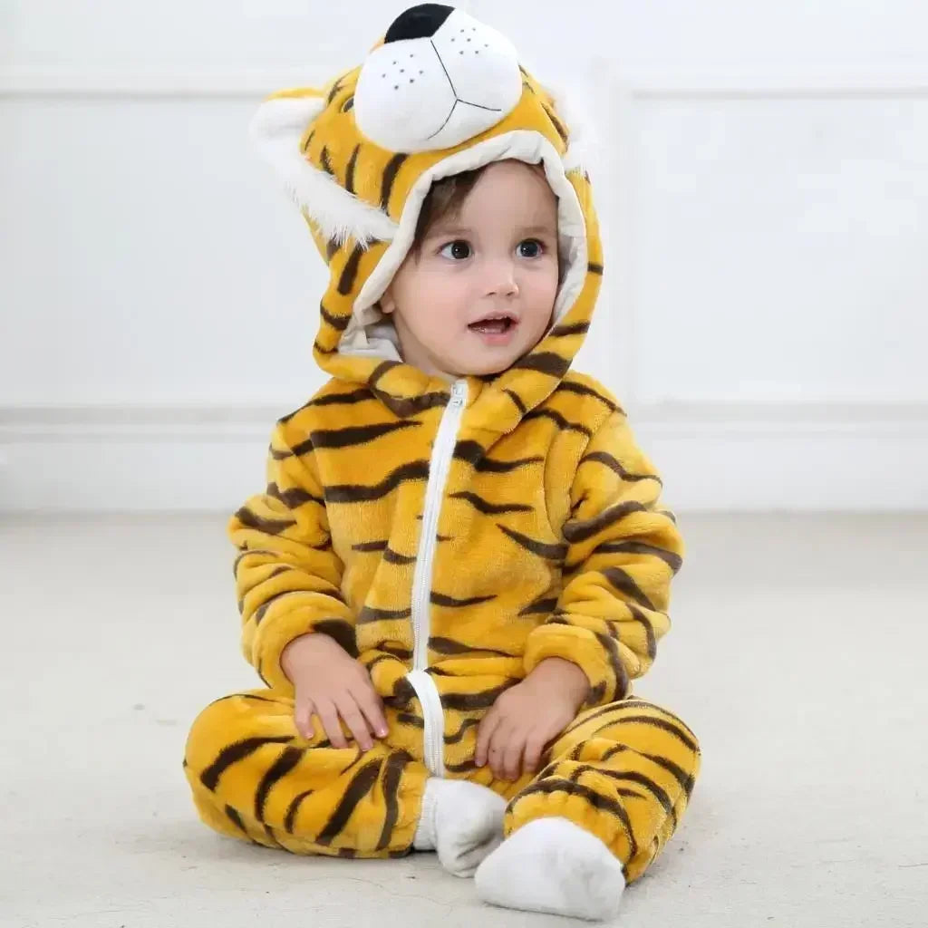 Baby Rompers  Kigurumi Lion Costume For Girls Boys Toddler Animal Jumpsuit Infant Clothes Pyjamas Kids Overalls