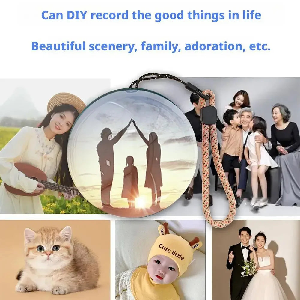 3D Video Crystal Ball DIY Memory Art Glass Ball Lamp Spherical