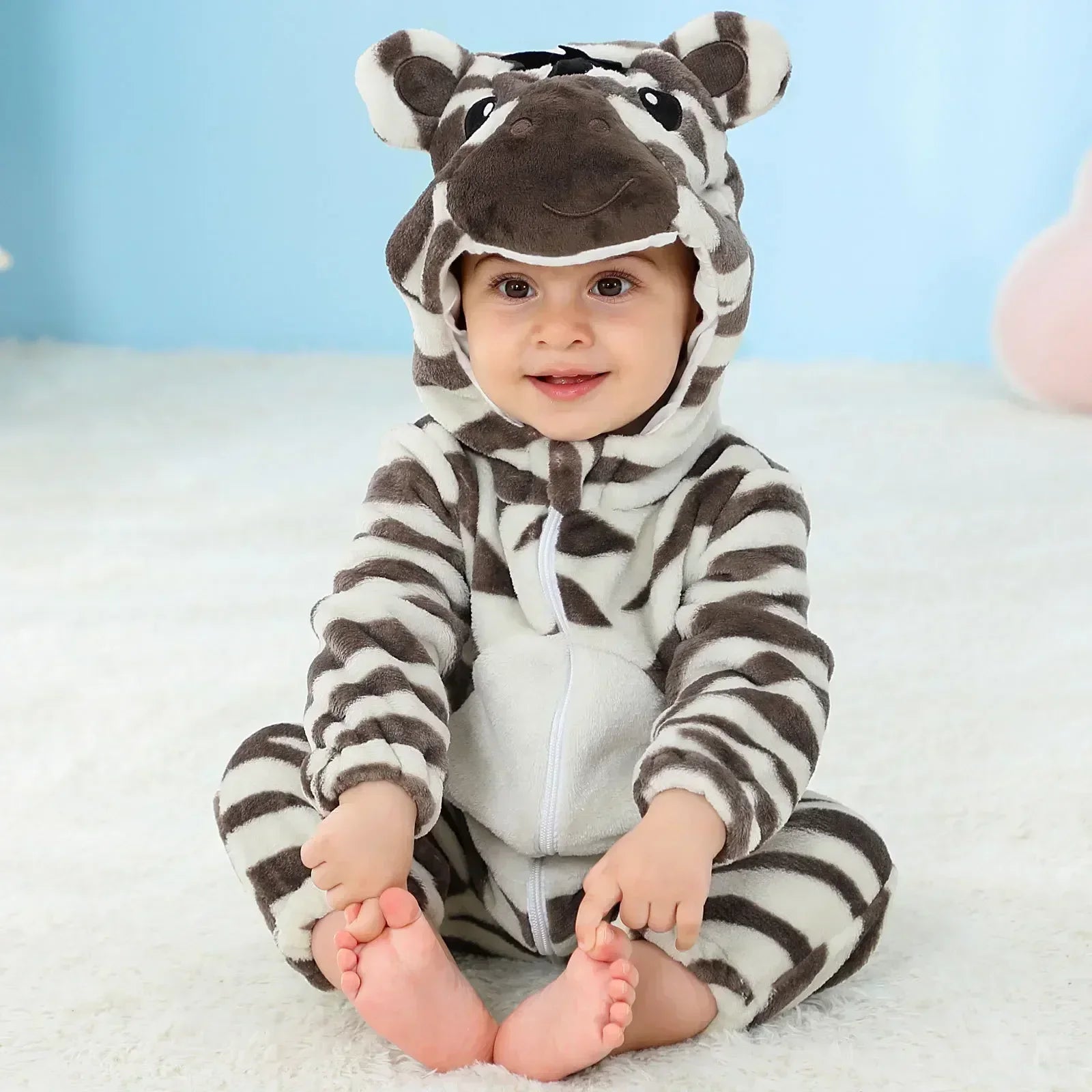Baby Rompers  Kigurumi Lion Costume For Girls Boys Toddler Animal Jumpsuit Infant Clothes Pyjamas Kids Overalls