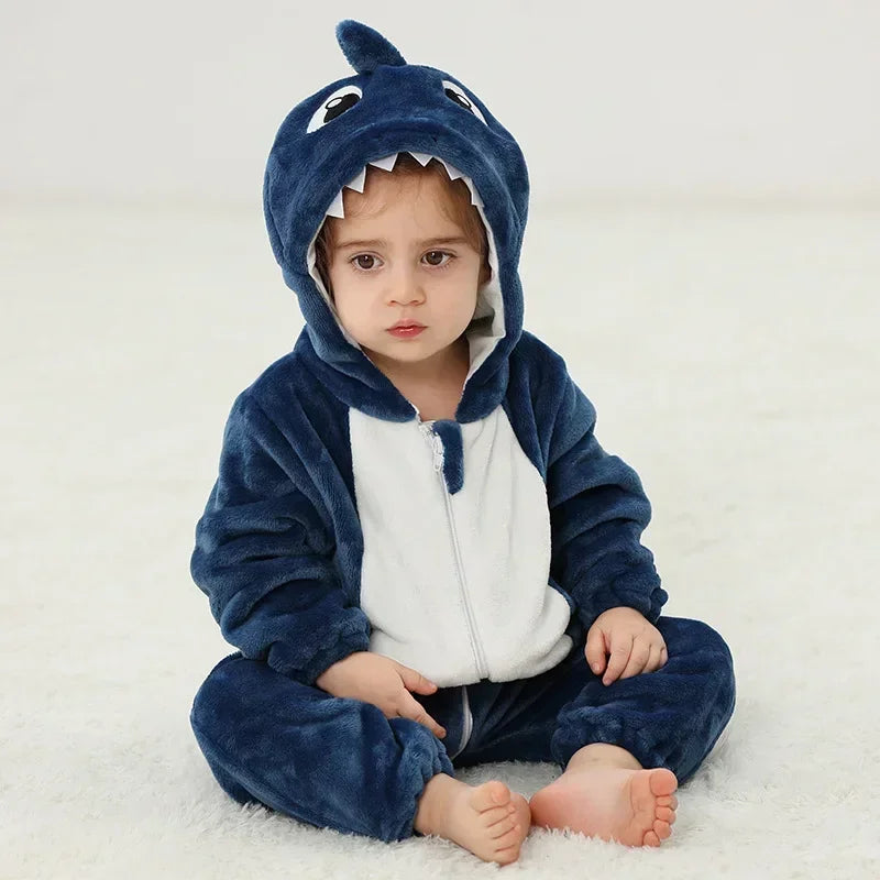 Baby Rompers  Kigurumi Lion Costume For Girls Boys Toddler Animal Jumpsuit Infant Clothes Pyjamas Kids Overalls