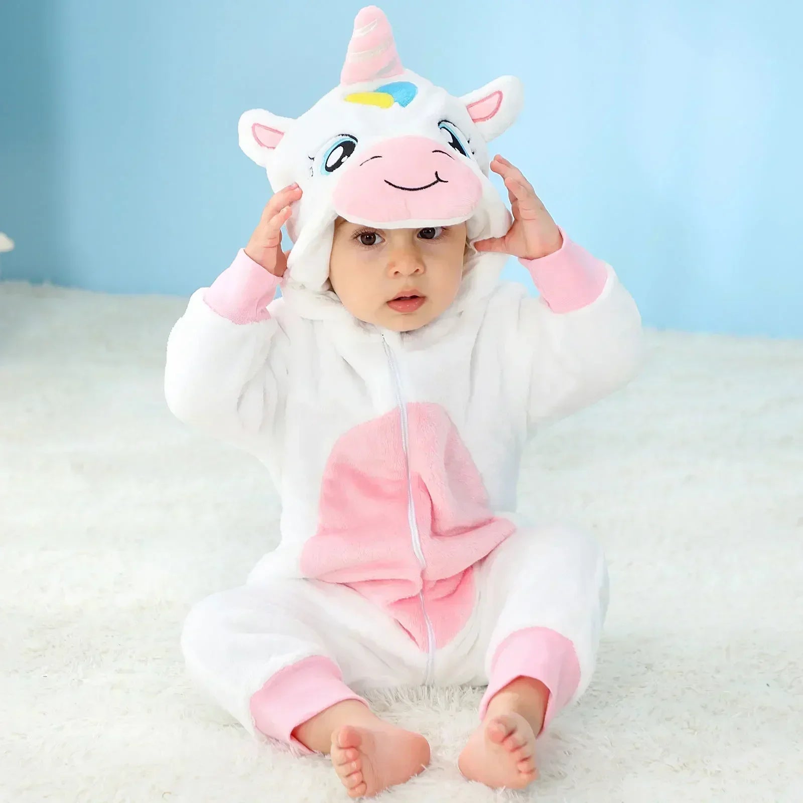 Baby Rompers  Kigurumi Lion Costume For Girls Boys Toddler Animal Jumpsuit Infant Clothes Pyjamas Kids Overalls